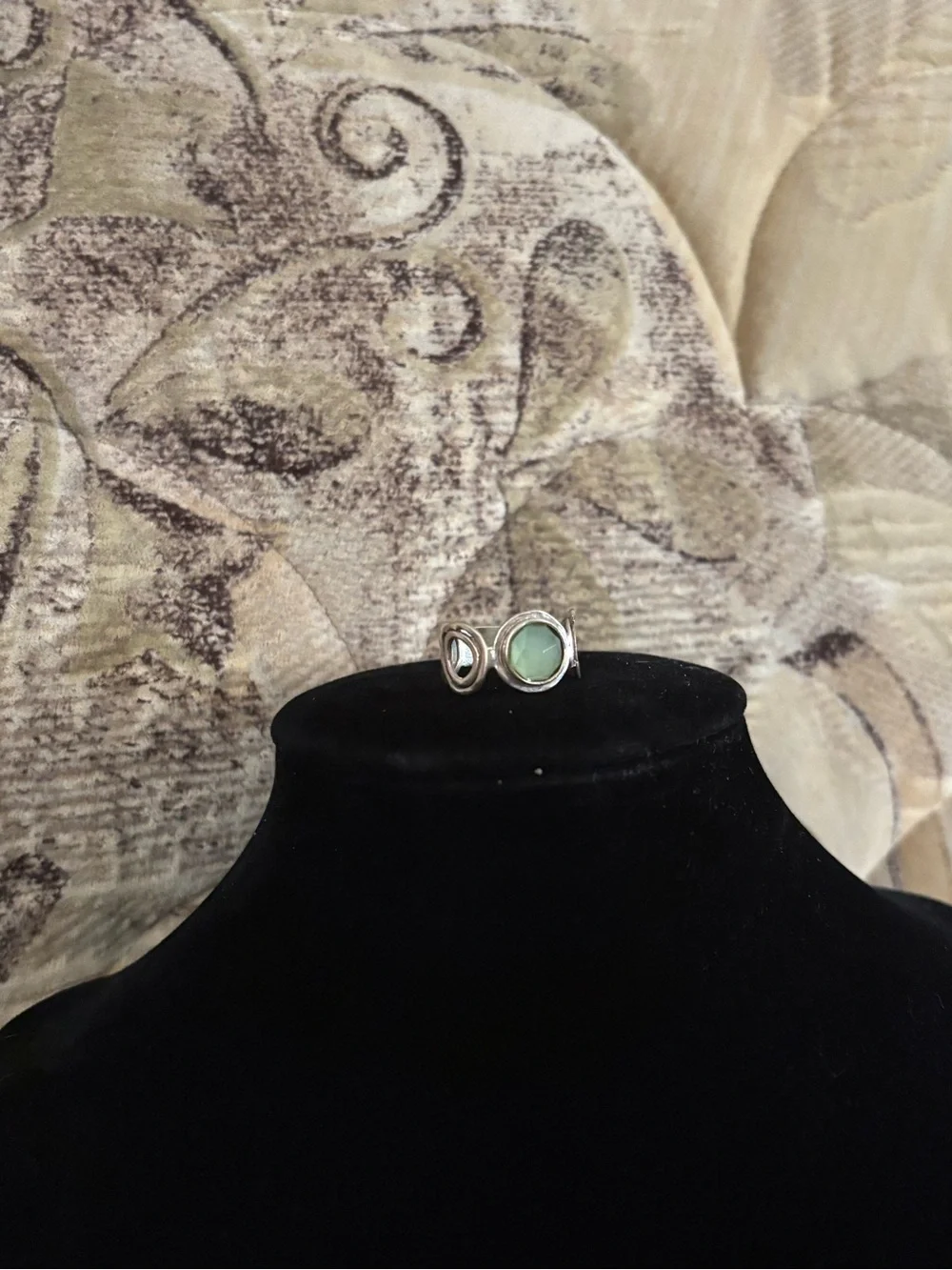 925 Sterling Silver Vintage Gemstone Ring - Size 8 *Broken*